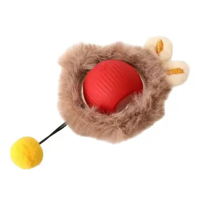 Evcil hayvan malzemeleri kedi oyuncakları otomatik kedi kızdırma topu zıplayan top atlama topu kedi kendi kendine zevk sorgun giderici kedi kızdırma topu ipli