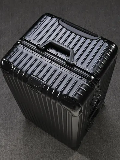 Heavy-Duty Aluminum Frame Trolley Luggage with Swivel Wheels Large Capacity Travel Suitcase International Check-in Luggage Tool Case 32 Inch