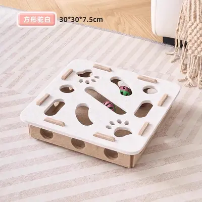Maze Cat Tunnel Felt Box, Puzzle Cat Toy - 8