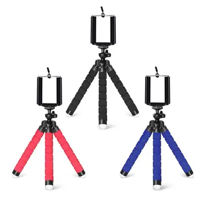 Sponge octopus phone holder selfie stick portable Bluetooth remote control live broadcast stand tripod