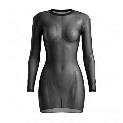 Night Thoughts Night Sexy Lingerie Sexy See-Through Tearaway Bodysuit Uniform Hip-Hugging Crotchless Tight-Fitting Uniform 6004