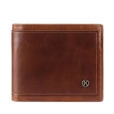 Retro Short Men's Wallet, Tri-Fold with Multiple Card Slots - 7