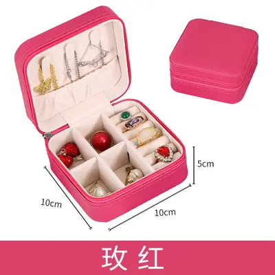 Mini jewelry storage box, earrings, hand jewelry, ring box, travel portable bracelet, jewelry gift packaging jewelry box - 13