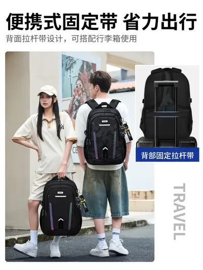 Boys' Schoolbag for Junior and High School Students, Large Capacity, Spine Protection - 6