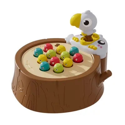 Kids Cartoon Woodpecker Bug Catching and Feeding Game, Educational Toy - 6