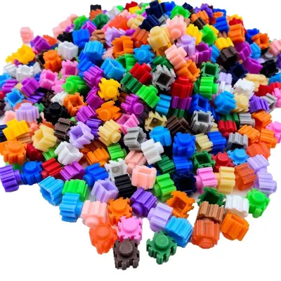 LEGO ile uyumlu 8mm küçük parçacık toplu tartı yapı taşları toptan çocuk el yapımı malzemeler eğitici bulmaca oyuncaklar