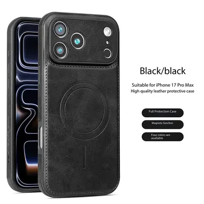Apple iPhone 18 Pro Max İçin Deri Manyetik Telefon Kılıfı, Darbe Önleyici - 7