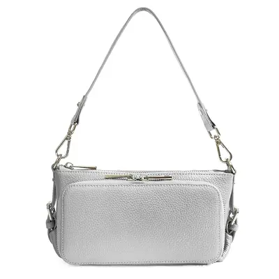 Genuine Leather Women's Shoulder Bag, Crossbody Strap, Large Capacity - 7