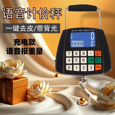 Rechargeable Portable Digital Vegetable Market Scale with Hook - 12