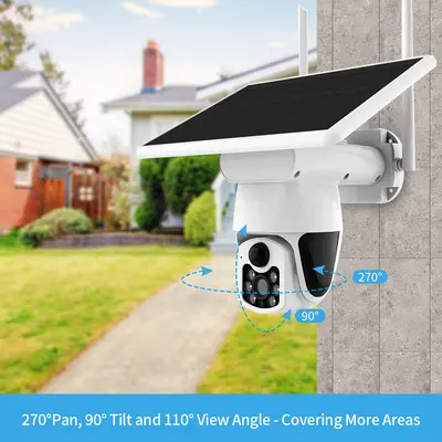 3MP Outdoor PTZ Kamera, Solarenergie, 4G - 5