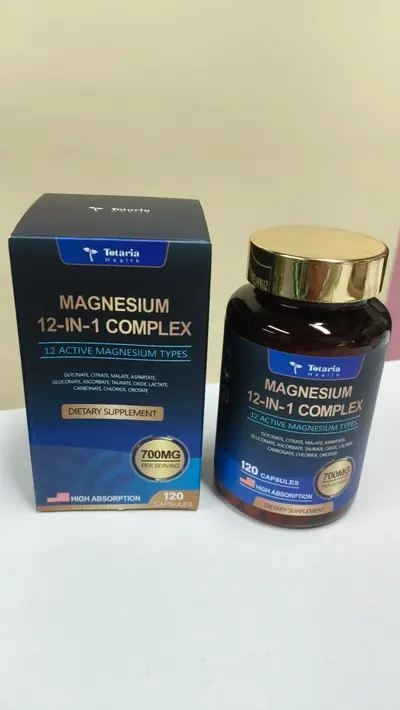12-in-1 Compound Magnesium Capsules, Dietary Supplement - 7