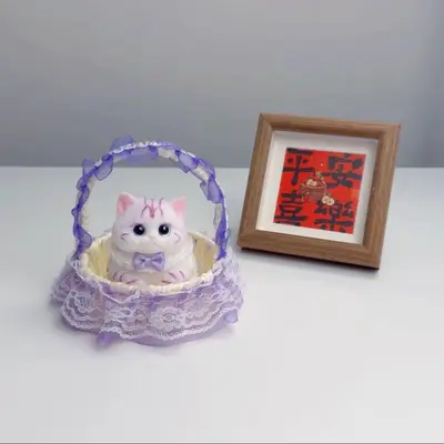 Handmade Kitten Figurine Stress Relief Toy - 11