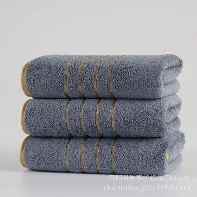Mercan polar havlu 8 parça banyo seti yumuşak emici - 9