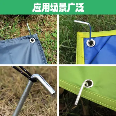 Type 7 Galvanized Ground Pegs for Weed Control Fabric and Outdoor Use - 4