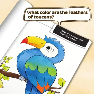 Children's creative comic coloring book with drawing activities