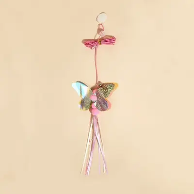 Door-Hanging Swing Cat Teaser with Elastic Retractable Rope - 10