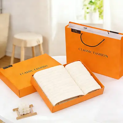 Havlu banyo havlusu 3'lü set, hediye kutusu - 7