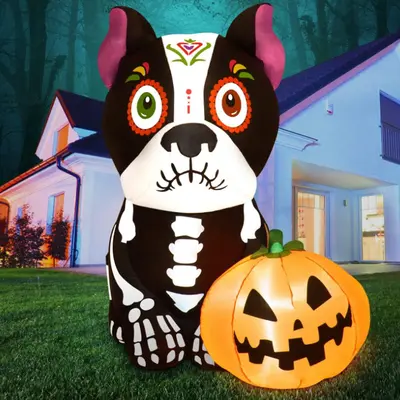 Halloween Inflatable Pumpkin Ghost Decoration Model - 7