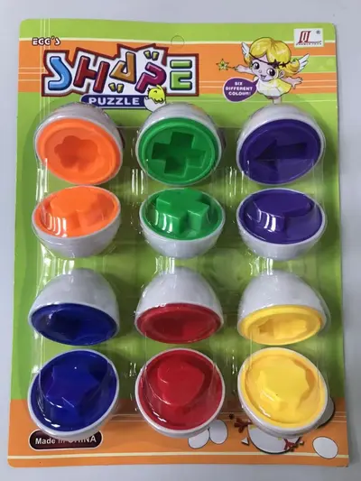 Intelligente Zuordnungseier, 6er Set, Zahlenerkennung - 9