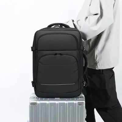 Multifunctional Business Backpack with Laptop Compartment - 3