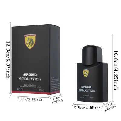100ml Siyah Erkek Parfümü Meyveli Taze Kokulu Kalıcı Hafif Parfüm