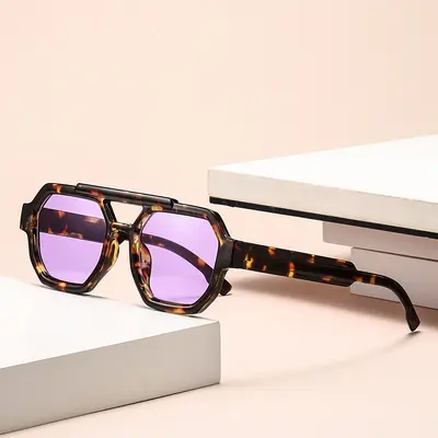 Polygon-Herren-Sonnenbrille, UV-Schutz, Vollrand - 12
