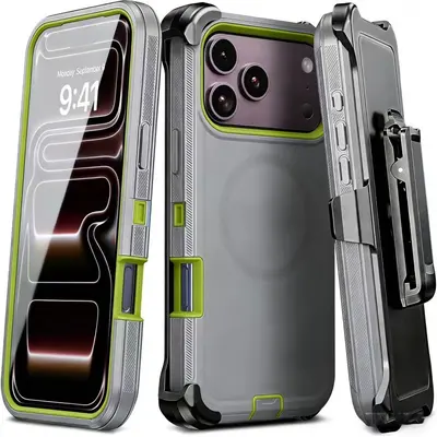 iPhone 18 Pro Max three-proof magnetic case, neutral colors - 12