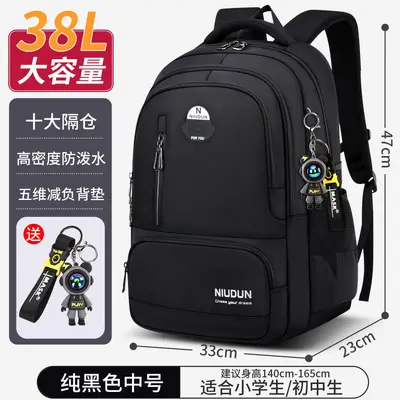Middle School Backpack, Large Capacity, Spine Support - 8