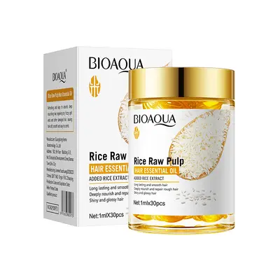 BIOAOUA крем-пюре из рисa для восстановления и питания волос, капсульное эфирное масло для волос, крем для волос, оптовая продажа для трансграничного экспорта - 6