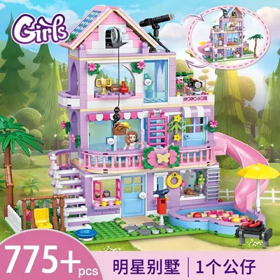 Mädchen-Baumhaus-Bausteinset, Strandvilla Prinzessinnenhaus - 10