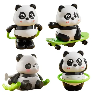 Cute Realistic Panda Chain Scooter and Jump Rope Set, Children's Wind-Up Toy - 6