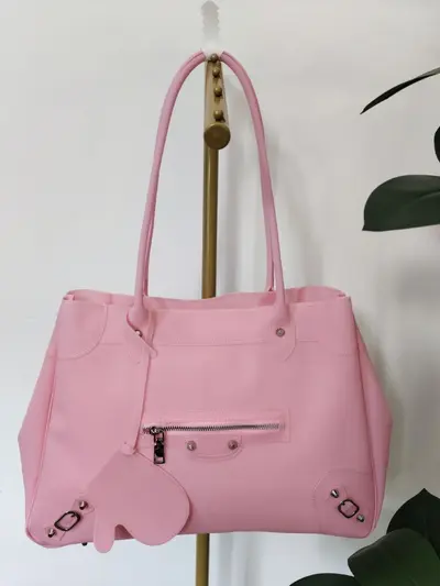 2026 Jelly Bag, Large Capacity Single-Shoulder Tote with Retro Rivets - 12