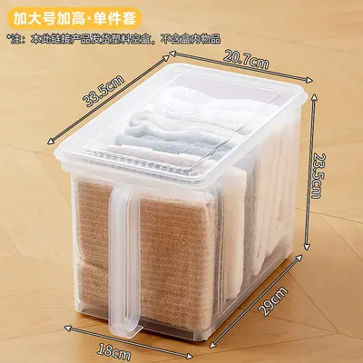 Kitchen storage box with wheels and handle - 11