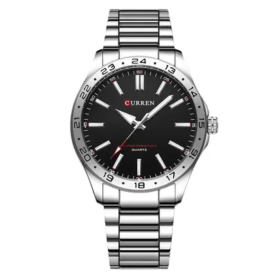 CURREN 8452 men's quartz watch, steel strap, 24-hour indicator - 5