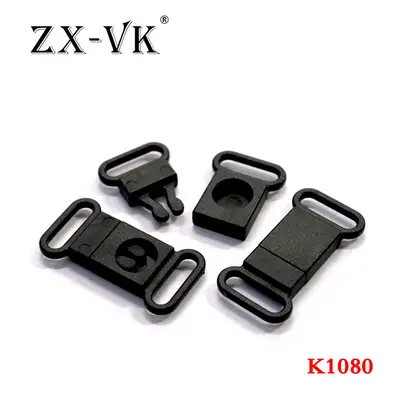 Plastic Bra Clasp, Double-Sided Hook, Thin ID Card Slide Buckle