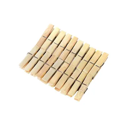 Bambu Ahşap Çamaşır Mandalı, Rüzgar Geçirmez, Küçük Boy, Yorgan Kurutma