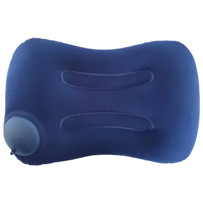 Aufblasbares U-förmiges Nackenkissen, faltbar, tragbar - 9
