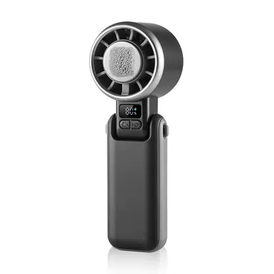 USB Şarjlı El Tipi Fan, Buz Kompresli, Boyun Askılı Katlanabilir Mini Fan - 7