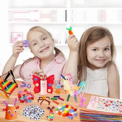 Children's Handmade Educational Toy Material Kit, 1200 Pieces - 3