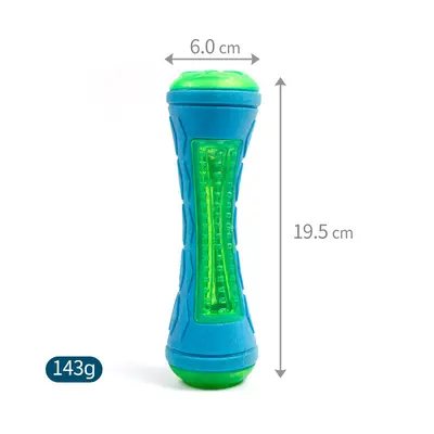 Senye TPR Dog Chew Toy, Bite-Resistant, Floating, Squeaky and Glowing - 7