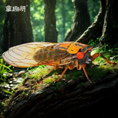 Acrylic 3D Insect Puzzle Model with Building Blocks
