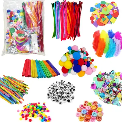 1800-piece children's DIY craft material kit