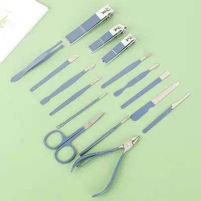 16-Piece Nail Clipper and Manicure Set in Folding Bag