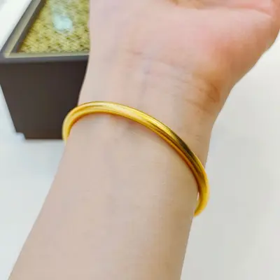 Vietnam kumarası kadın bilezik, antik yöntem, simüle altın, katı tasarım - 5