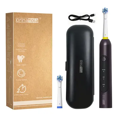 High-End Rotary Electric Toothbrush with Travel Case - 10