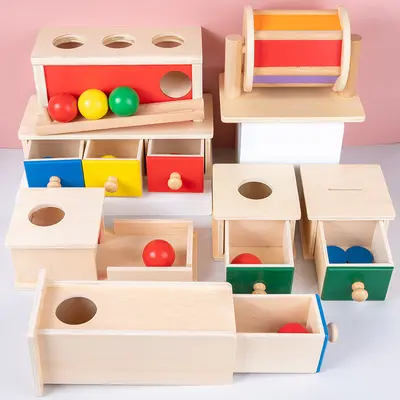 Montessori-Münzeinwurf-Schubladenbox für Kleinkinder 1-3 Jahre - 2
