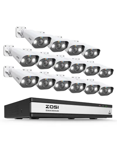 Zhoushi HD POE iç ve dış mekan kamera seti - 9