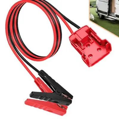 Milotech 18V Jump Starter Cable, Crocodile Clip Battery Booster Cable