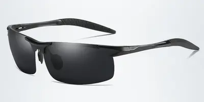 Polarized Sunglasses, Aluminum-Magnesium Frame, Model 8177, Sports Style - 11