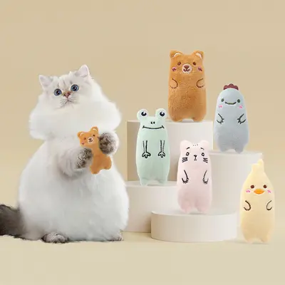 Plush Cat Toy with Catnip, Interactive - 2